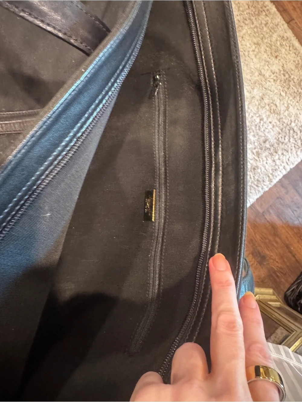 Neiman Marcus Black Tote Laptop Bag